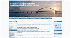 Desktop Screenshot of ferienwohnungen-fehmarn.net